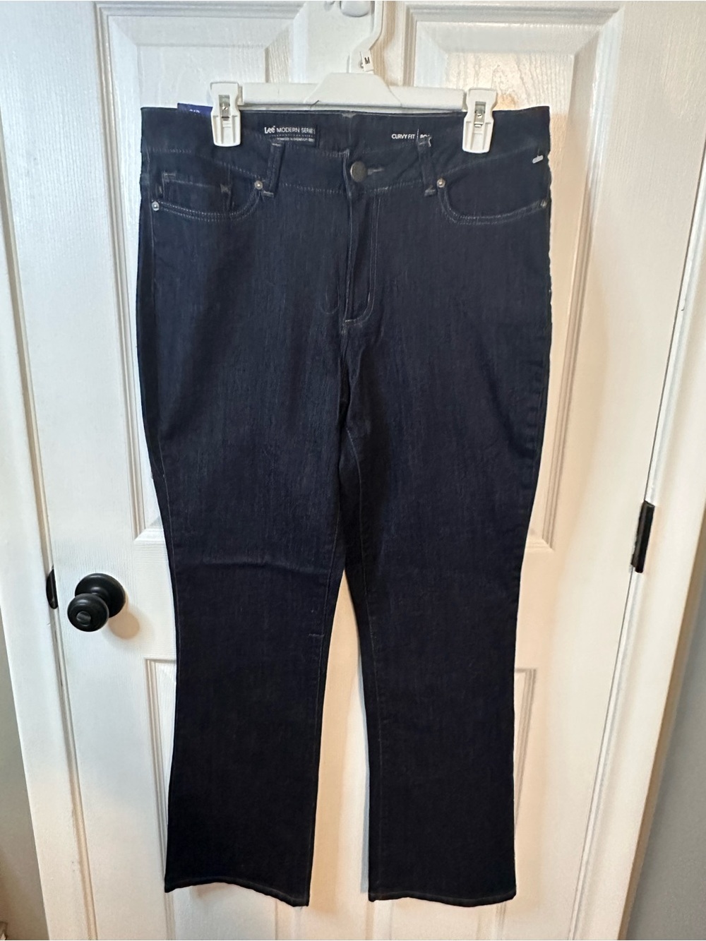 Lee Dark Blue Curvy Fit Bootcut Jeans